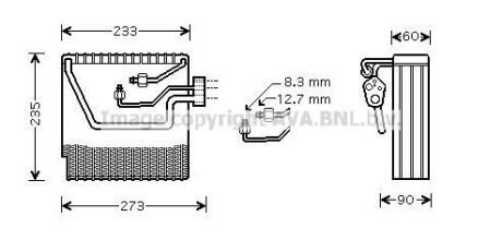 Испаритель, кондиционер AVA COOLING VOV111