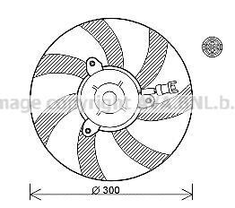 Вентилятор, охлаждение двигателя AVA QUALITY COOLING AVA COOLING VW7527