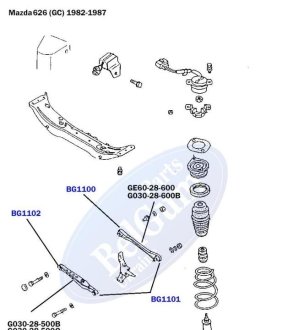 Сайлентблок поперечного рычага задней подвески внутренний BELGUM PARTS BG1102