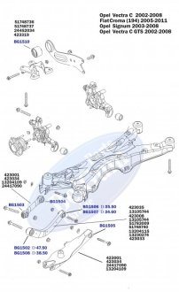 Сайлентблок верхнего рычага задней подвески, наружный BELGUM PARTS BG1502