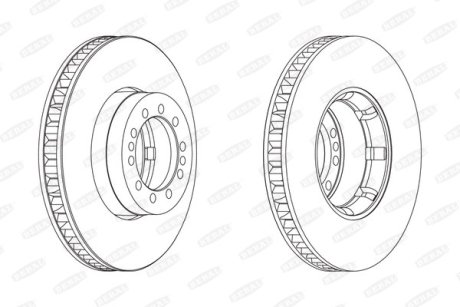 Гальмівний диск BERAL BCR242A
