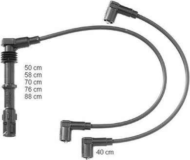 Комплект проводов зажигания BERU ZEF1127