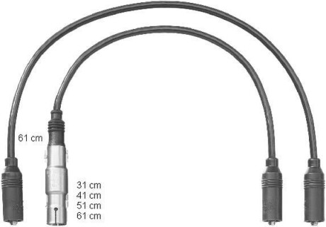 Комплект проводов зажигания BERU ZEF1222