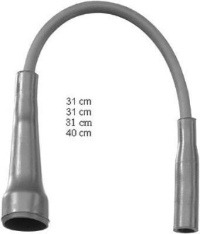 Набір проводів запалення BERU ZEF1251