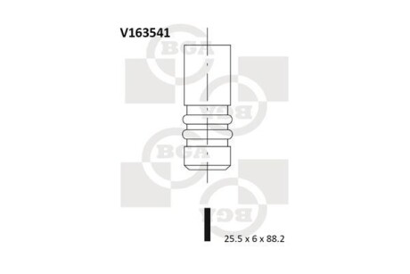 Клапан випускний BGA V163541