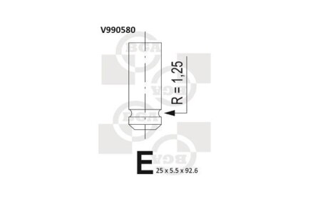 Клапан випускний BGA V990580