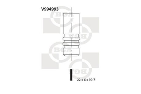 Клапан випускний BGA V994993