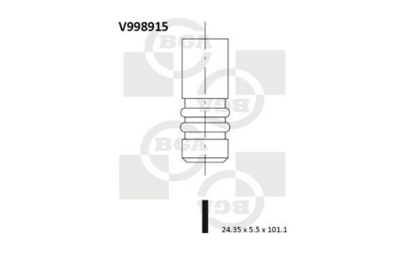 Клапан випускний BGA V998915