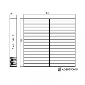 Фильтр салона BLUE PRINT ADBP250045