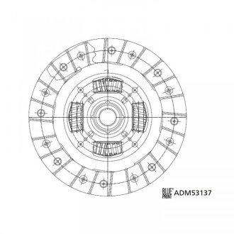 Диск зчеплення 200мм; Z=24; 1,6D/1,9D BLUE PRINT ADM53137