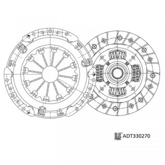 Комплект сцепления без центрального выключателтя BLUE PRINT ADT330270