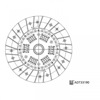 Диск зчеплення BLUE PRINT ADT33190