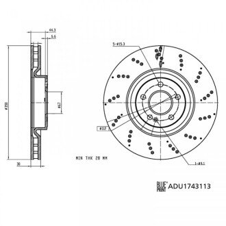 Автозапчасть BLUE PRINT ADU1743113