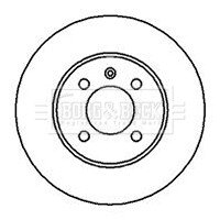 Гальмівний диск BORG & BECK BBD4037