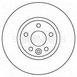 Гальмiвнi диски фарбованi BORG & BECK BBD4567