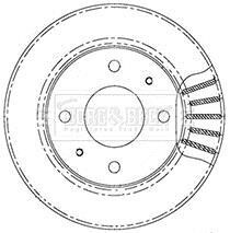 Автозапчасть BORG & BECK BBD5007