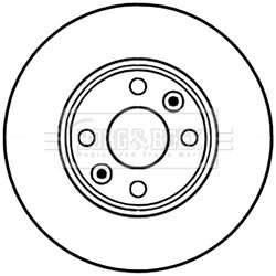 Тормозной диск BORG & BECK BBD5226