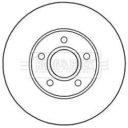 Гальмiвнi диски BORG & BECK BBD5244