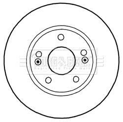Гальмiвнi диски BORG & BECK BBD5270