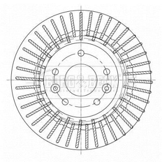 Гальмiвнi диски BORG & BECK BBD5363