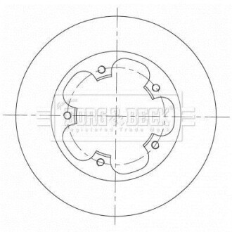 Гальмiвнi диски BORG & BECK BBD5364