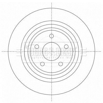 Гальмiвнi диски BORG & BECK BBD5385