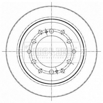 Гальмiвнi диски BORG & BECK BBD5427