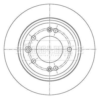 Гальмівний диск BORG & BECK BBD5450