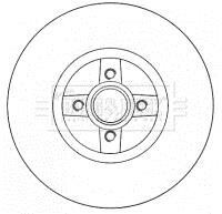 Гальмівний диск BORG & BECK BBD5794S