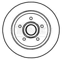 Гальмівний диск BORG & BECK BBD5840S