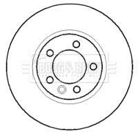 Гальмівний диск BORG & BECK BBD5916S