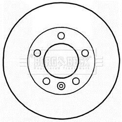 Гальмiвнi диски BORG & BECK BBD5941S