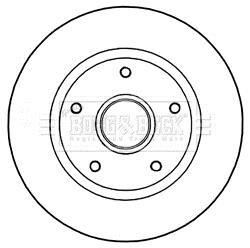 Гальмівний диск BORG & BECK BBD5966S