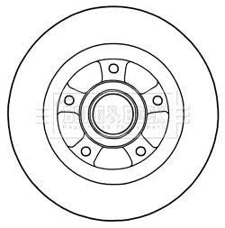 Гальмiвнi диски з пiдшипником BORG & BECK BBD5968S