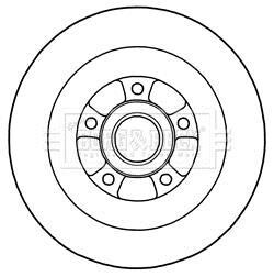 Гальмівний диск BORG & BECK BBD5970S
