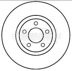 Гальмівний диск BORG & BECK BBD5980S