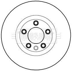 Тормозной диск BORG & BECK BBD5981S