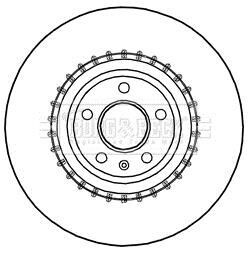 Гальмiвнi диски BORG & BECK BBD5991S