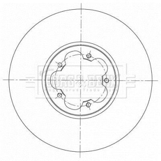 Гальмiвнi диски BORG & BECK BBD6071S