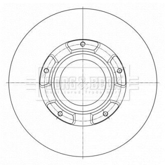 Гальмівний диск BORG & BECK BBD6073S