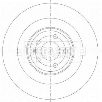 Гальмівний диск BORG & BECK BBD6085S