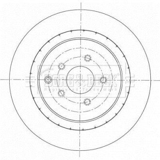 Гальмівний диск BORG & BECK BBD6094S