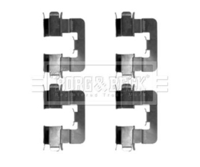 Комплектующие, колодки дискового тормоза BORG & BECK BBK1294 (фото 1)