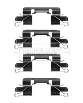 Комплектующие, колодки дискового тормоза BORG & BECK BBK1397 (фото 1)