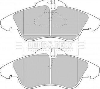 Гальмiвнi колодки дисковi BORG & BECK BBP1588