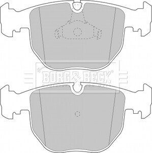 Гальмівні колодки, дискове гальмо (набір) BORG & BECK BBP1595