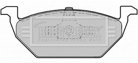 Гальмiвнi колодки дисковi товщина 19.8 BORG & BECK BBP1619