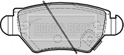 Гальмiвнi колодки дисковi BORG & BECK BBP1687