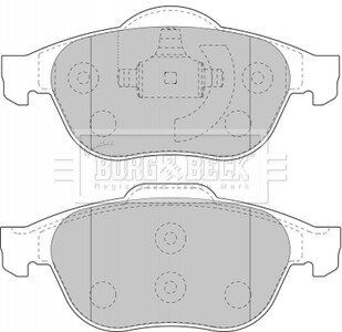 Гальмівні колодки, дискове гальмо (набір) BORG & BECK BBP1731