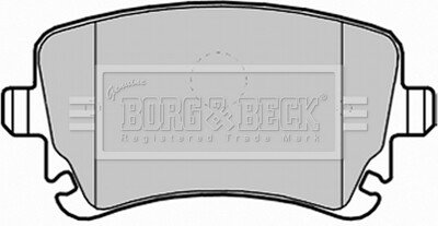 Комплект тормозных колодок, дисковый механизм BORG & BECK BBP1930